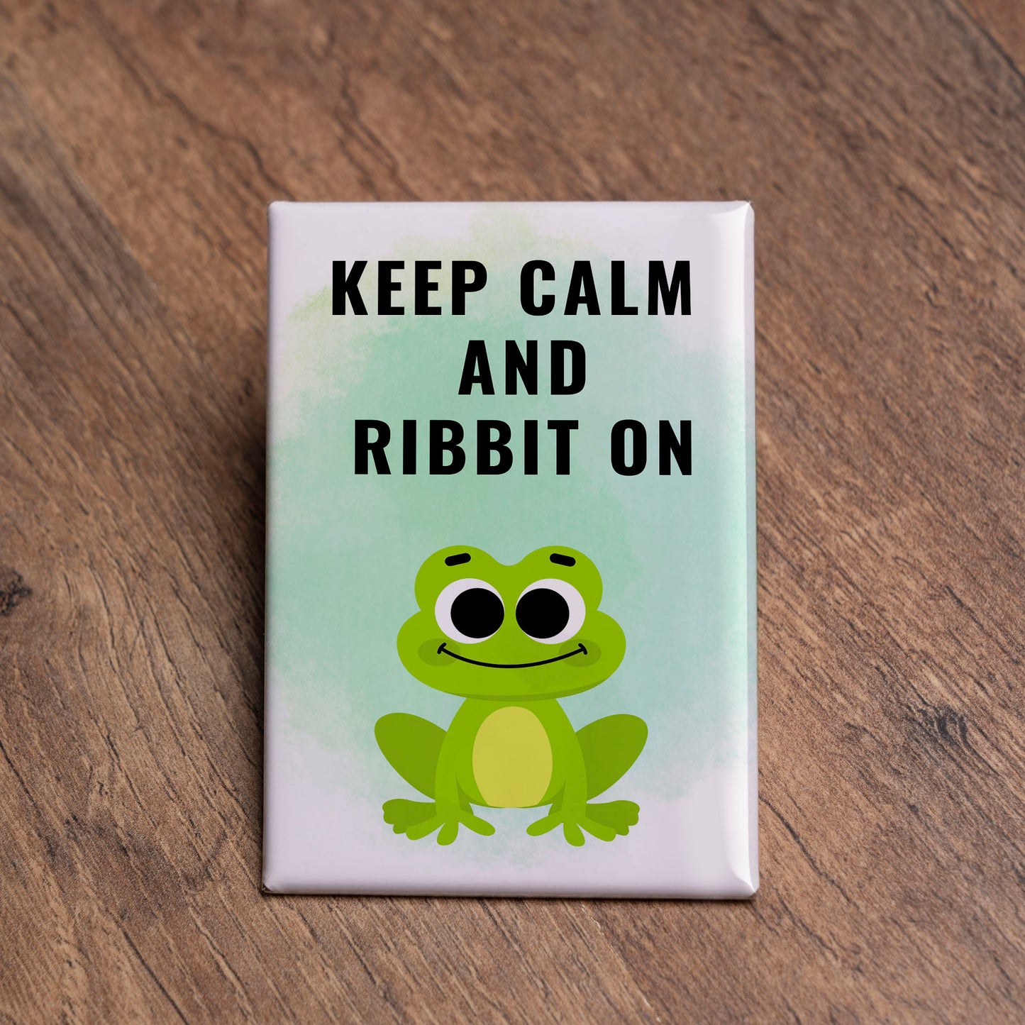 Keep Calm and Ribbit On Magnet