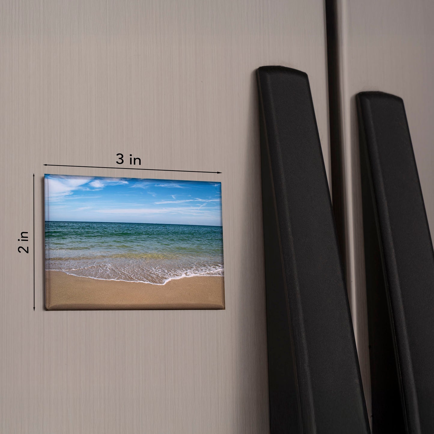 Turquoise Tide Magnet – 3x2 Coastal Photography Gift