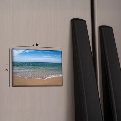 Turquoise Tide Magnet – 3x2 Coastal Photography Gift
