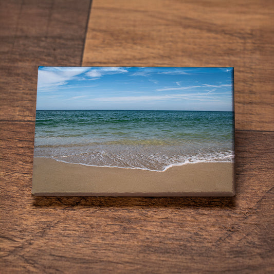 Turquoise Tide – Signature Fridge Magnet, Beach Photo Magnet, Gift for Nature Lovers